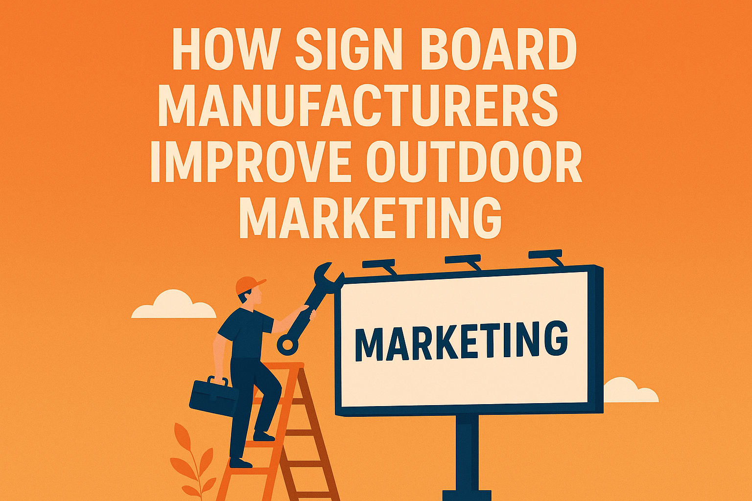 How Sign Board Manufacturers Improve Outdoor Marketing