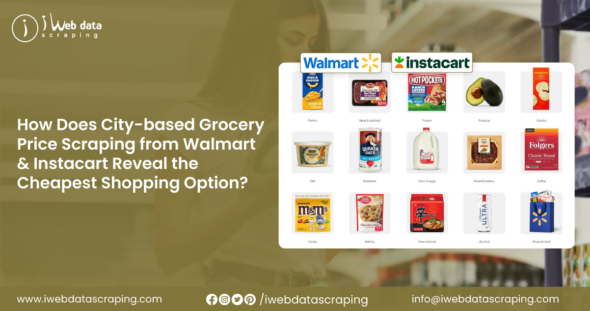 Leverage City-based Grocery Price Scraping from Walmart & Instacart