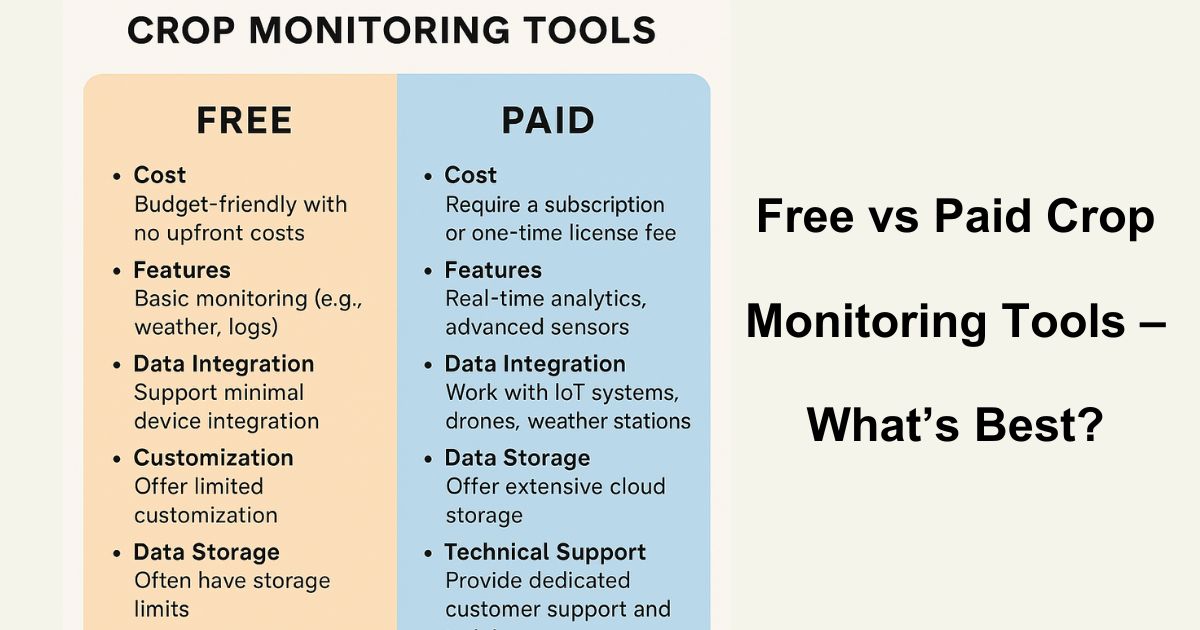 Free vs Paid Crop Monitoring Tools – What’s Best?