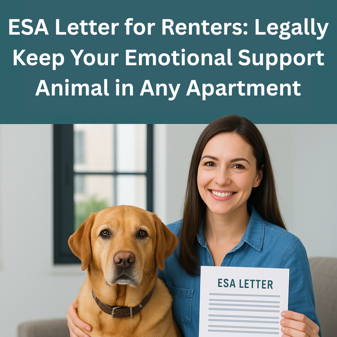 ESA Letter for Renters: Legally Keep Your Emotional Support Animal in Any Apartment