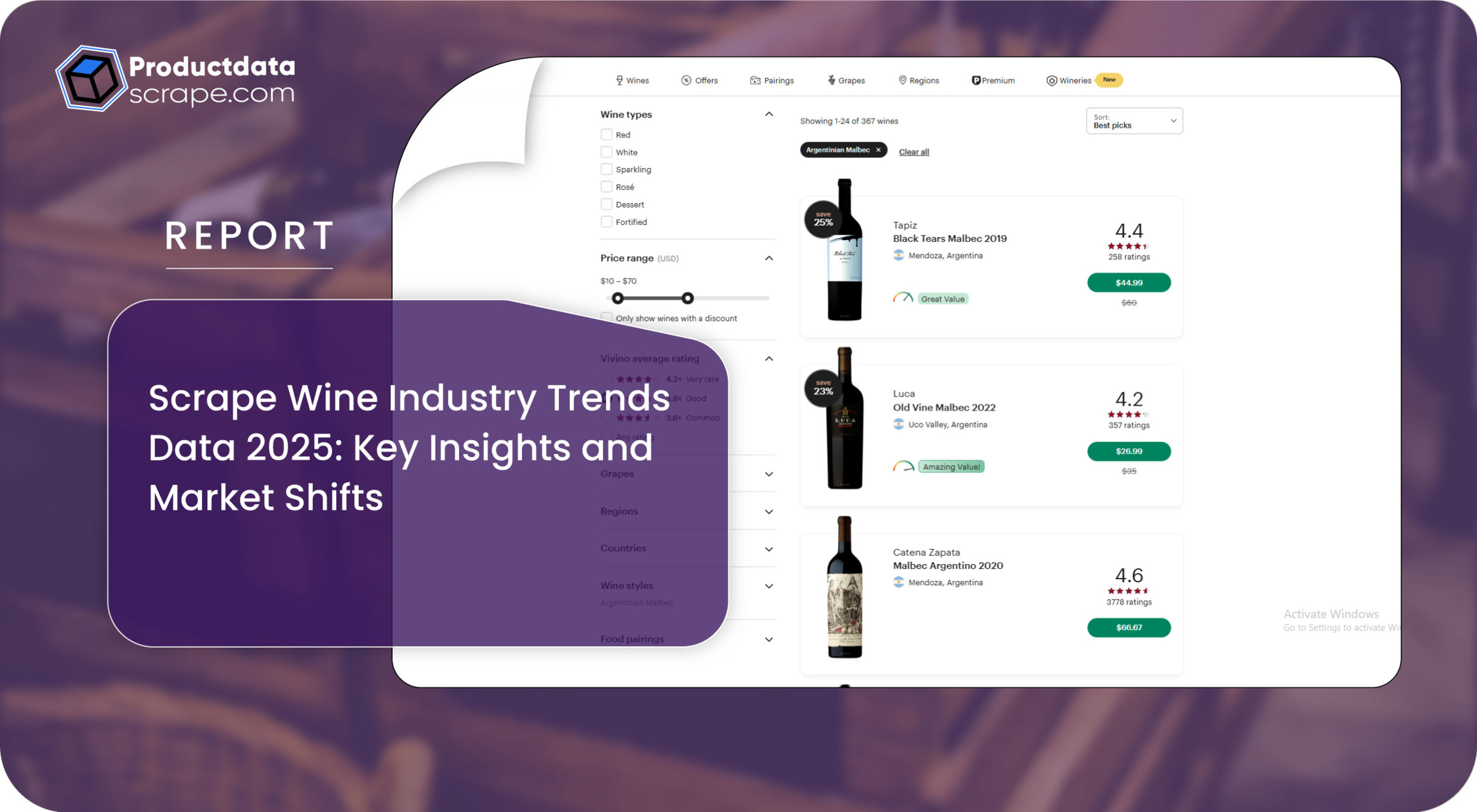 Scrape Wine Industry Trends Data 2025 for Trends