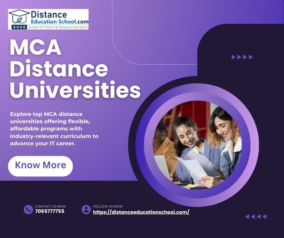 Admission Open at Top MCA Distance Universities – Apply Online