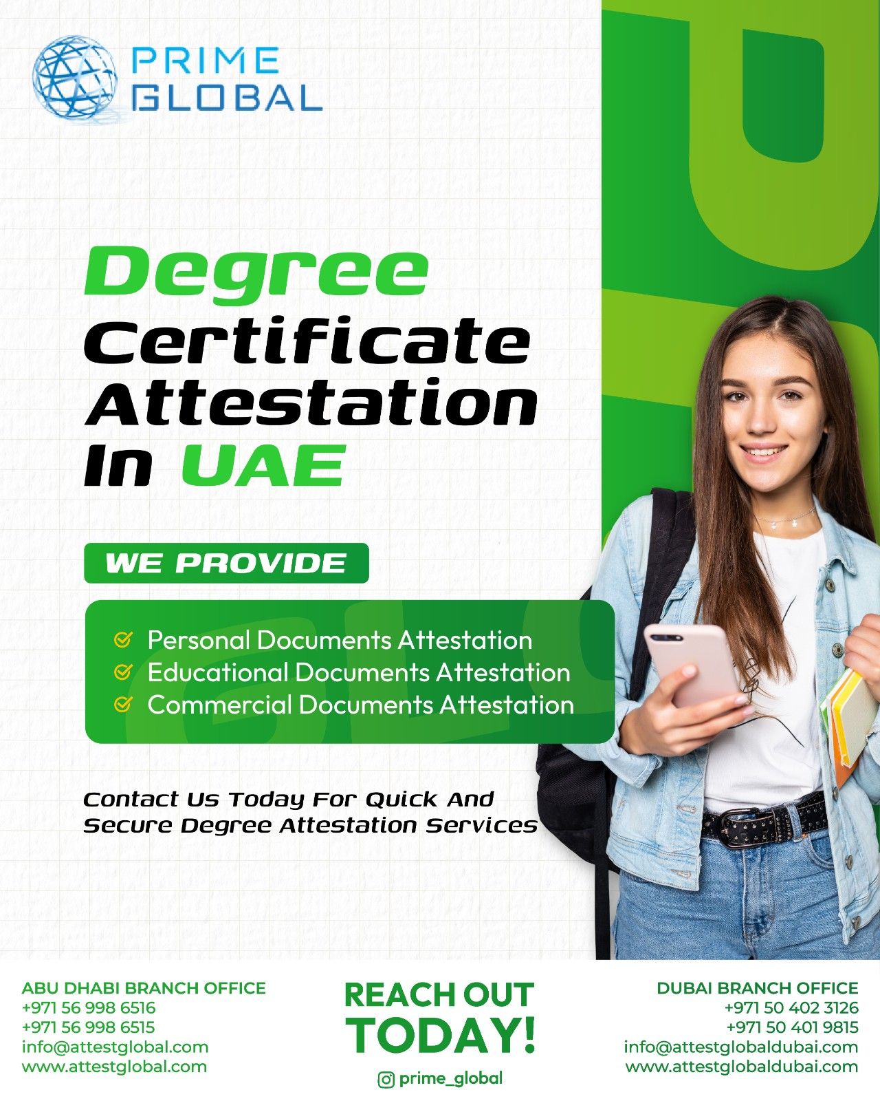 Degree Certificate Attestation for Teaching License in UAE