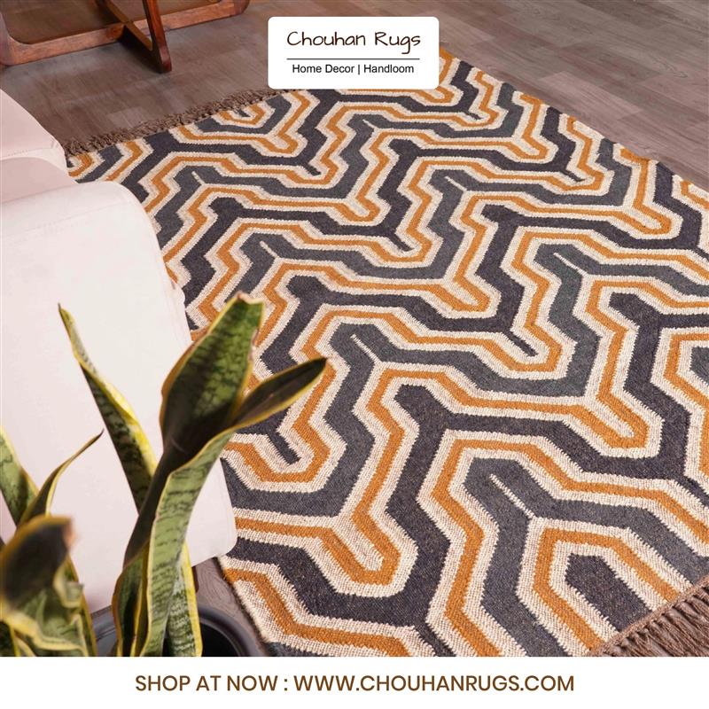 Wool Jute Kilim Rugs for UK Homes – Rustic meets Modern with Chouhan Rugs