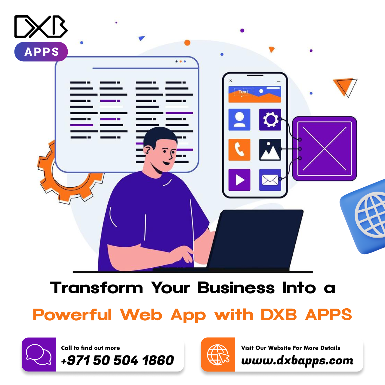 DXB APPS offers app development Dubai solutions for different industries