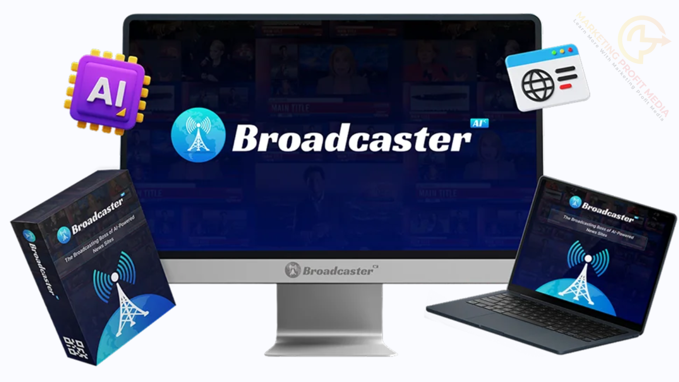 Broadcaster AI Review – Builds Self-Updating News Broadcasting Sites in Any Niche