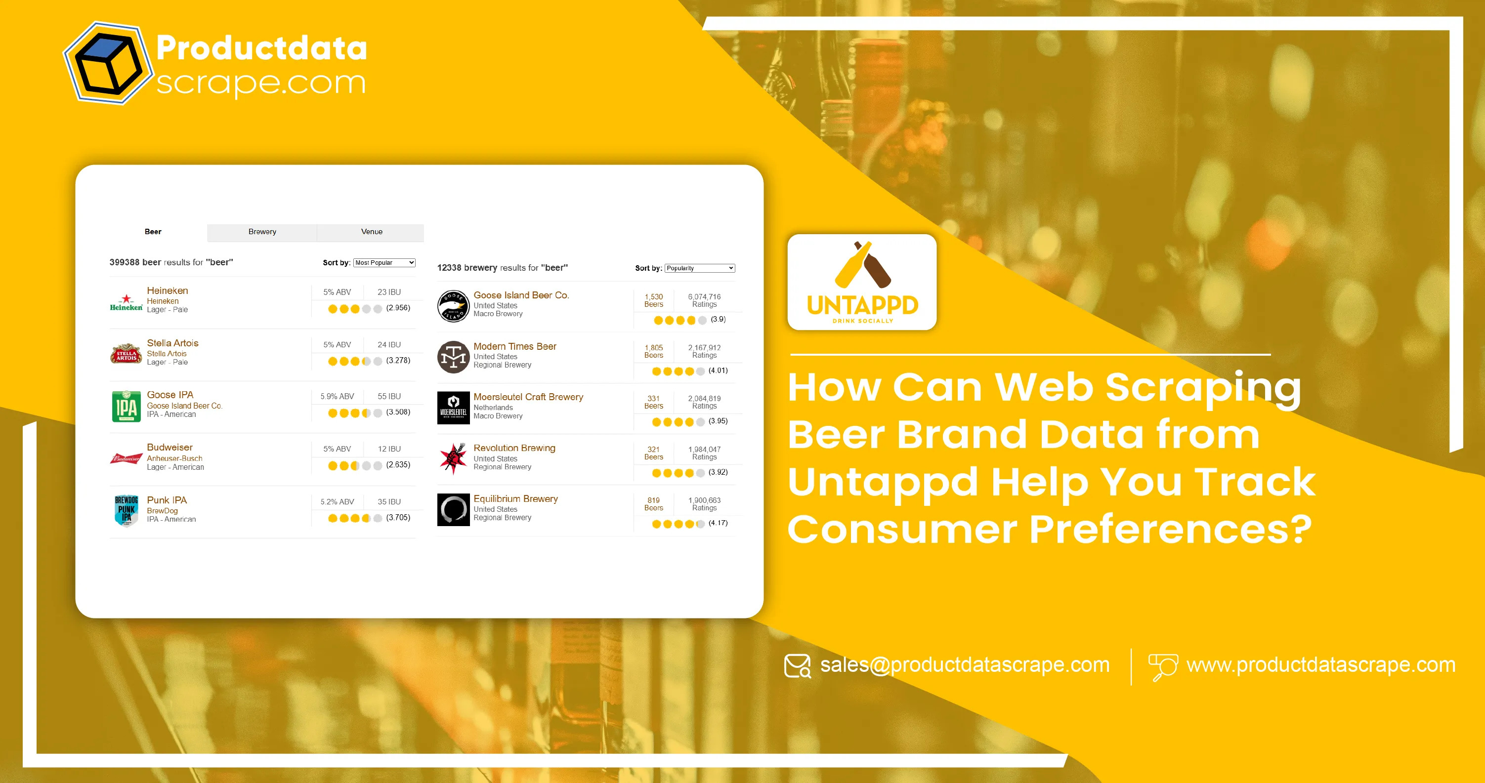 Web Scraping Beer Brand Data from Untappd