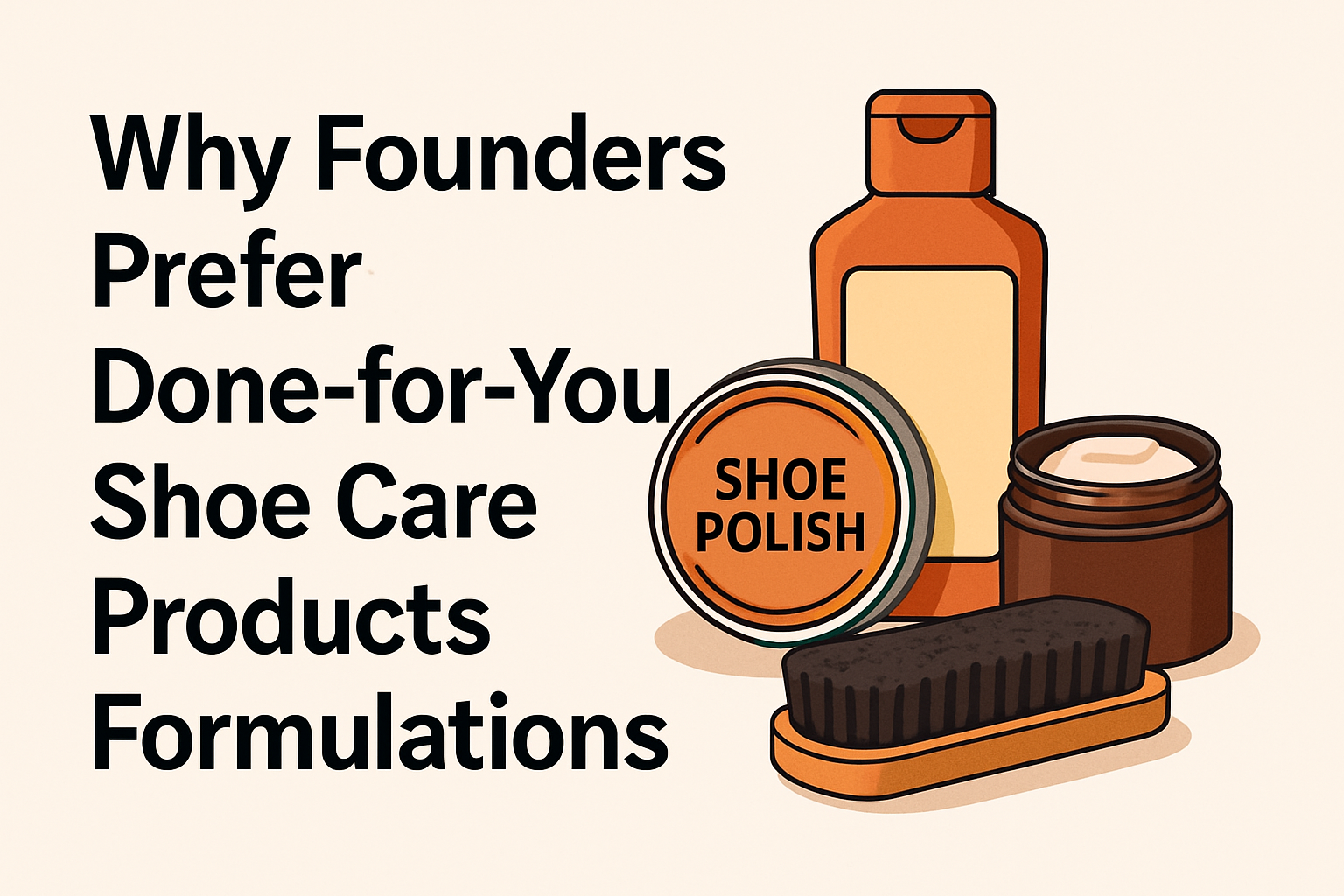 Why Founders Prefer Done-for-You Shoe Care Products Formulations
