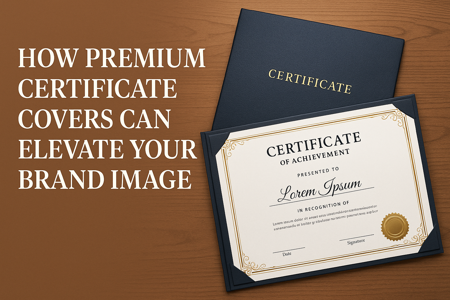 How Premium Certificate Covers Can Elevate Your Brand Image