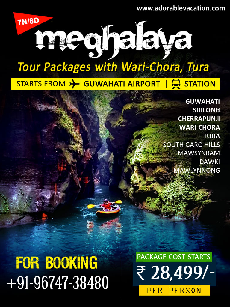 Meghalaya Package Tour from Guwahati with Wari-Chora, Tura, South Garo Hills