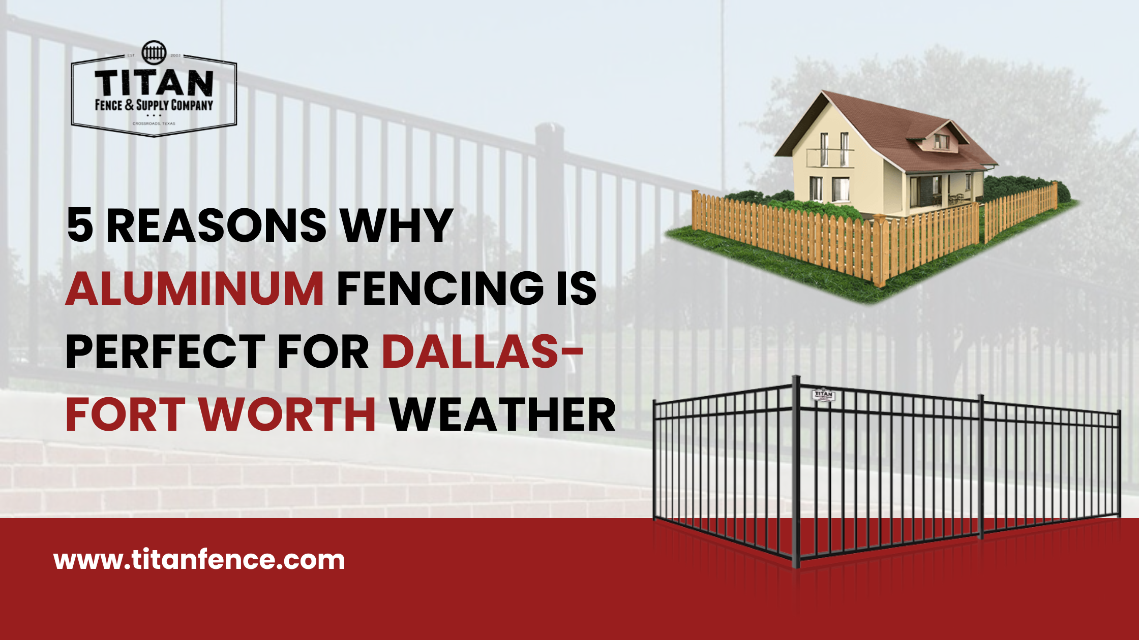 5 Reasons Why Aluminium Fencing is Perfect for Dallas-Fort Worth Weather