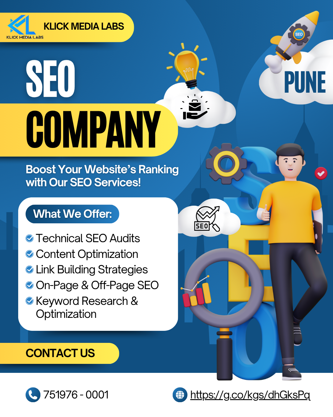 Rank #1 on Google with the Leading SEO Company in Pune – Klick Media Labs