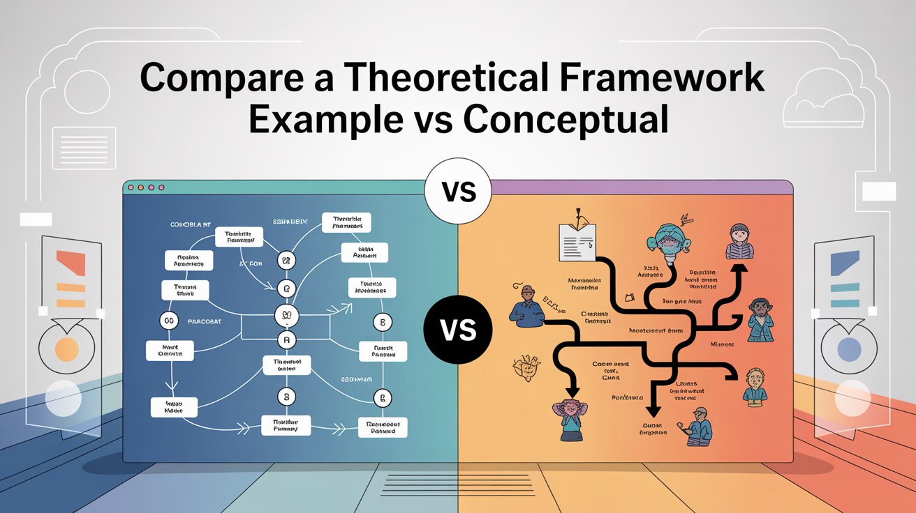 Compare a Theoretical Framework Example vs Conceptual