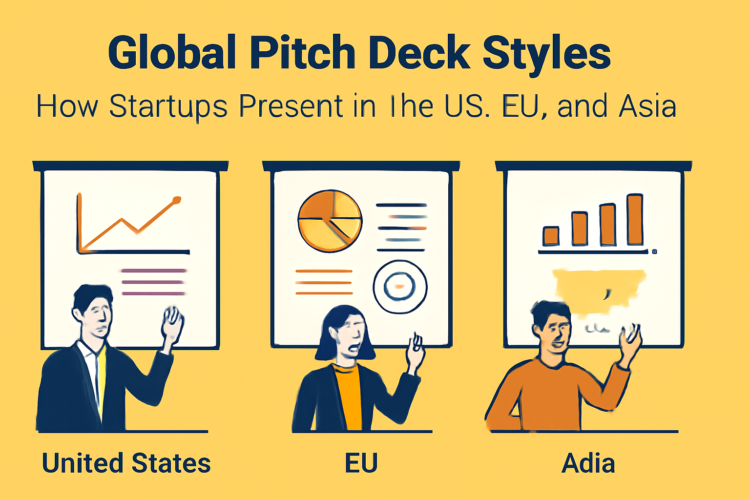 Global Pitch Deck Styles: How Startups Present in the US, EU, and Asia
