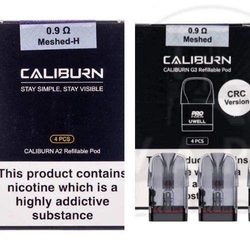 Explore Uwell Caliburn A2 Pods and Uwell Caliburn G3 Pod