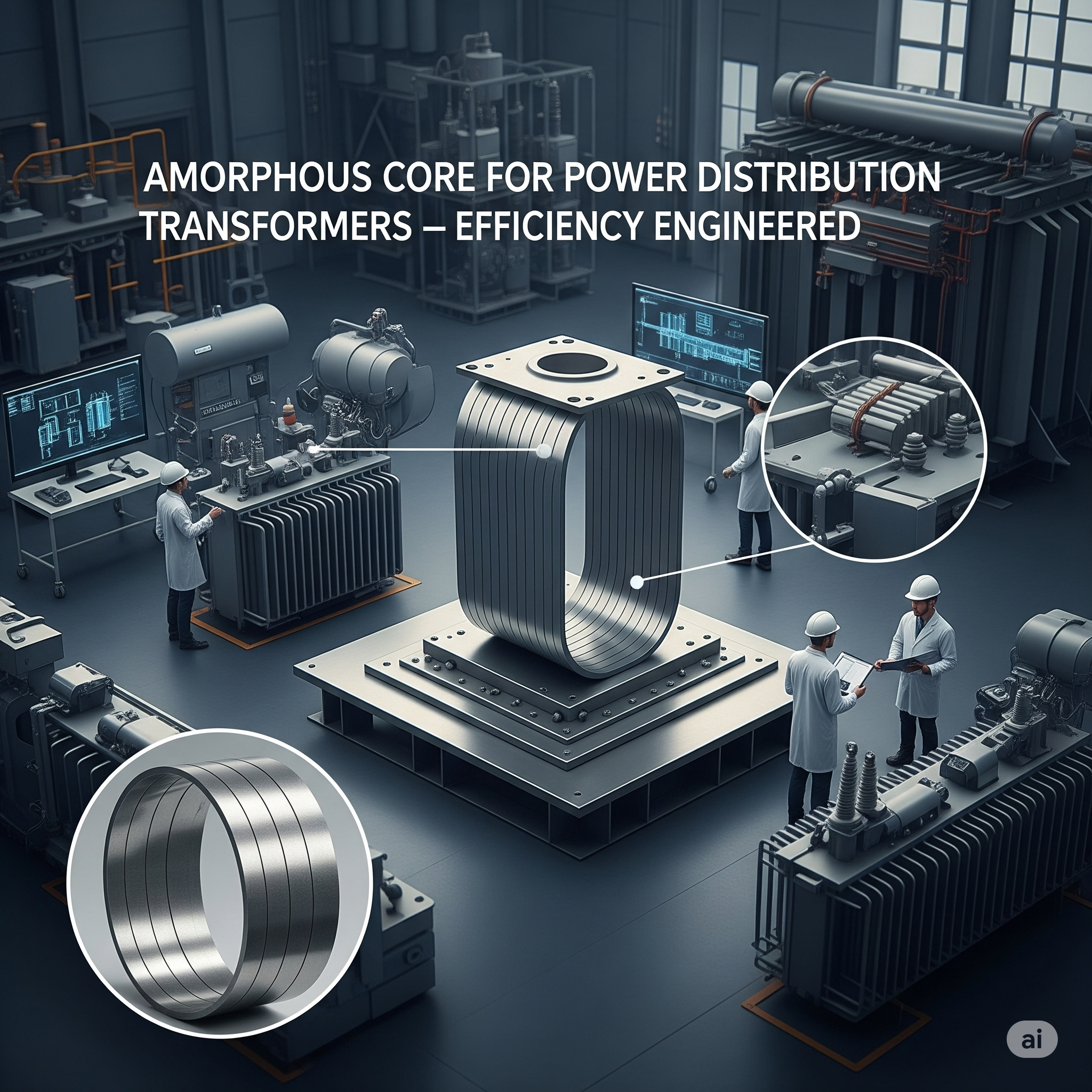 Advantages of Amorphous Core for Power Distribution Transformer