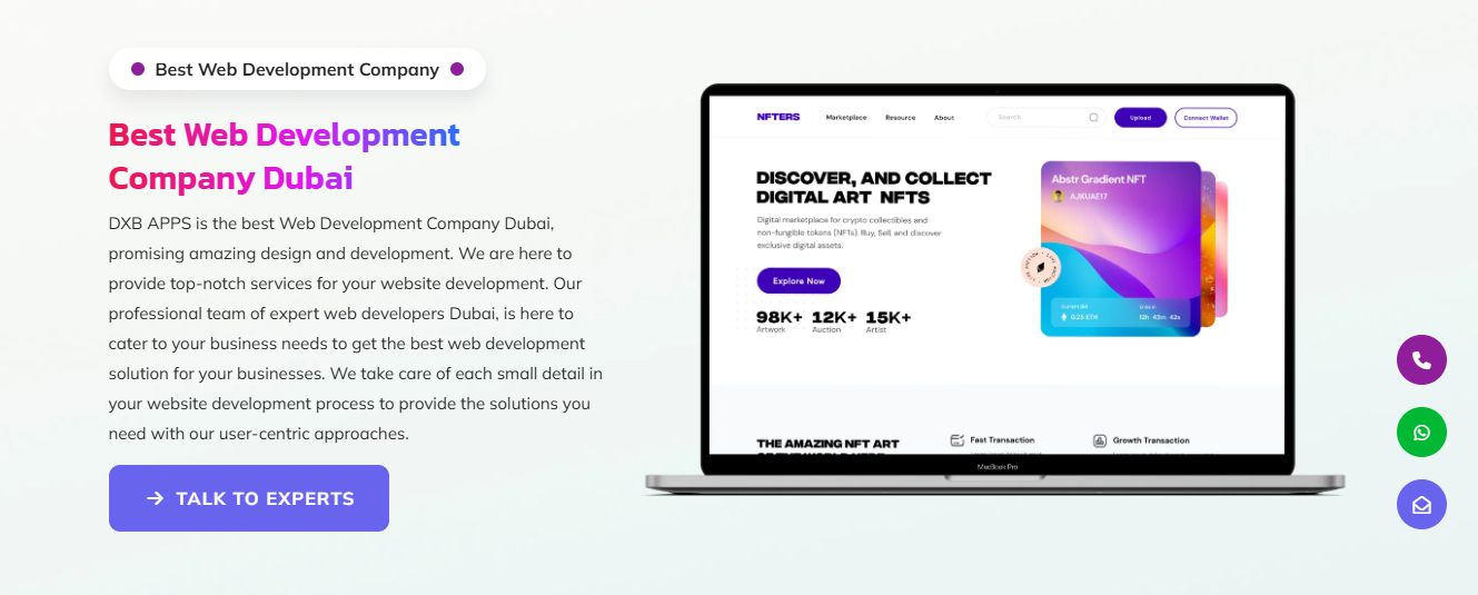 Avail Professional Web Developer Dubai Services by DXB APPS