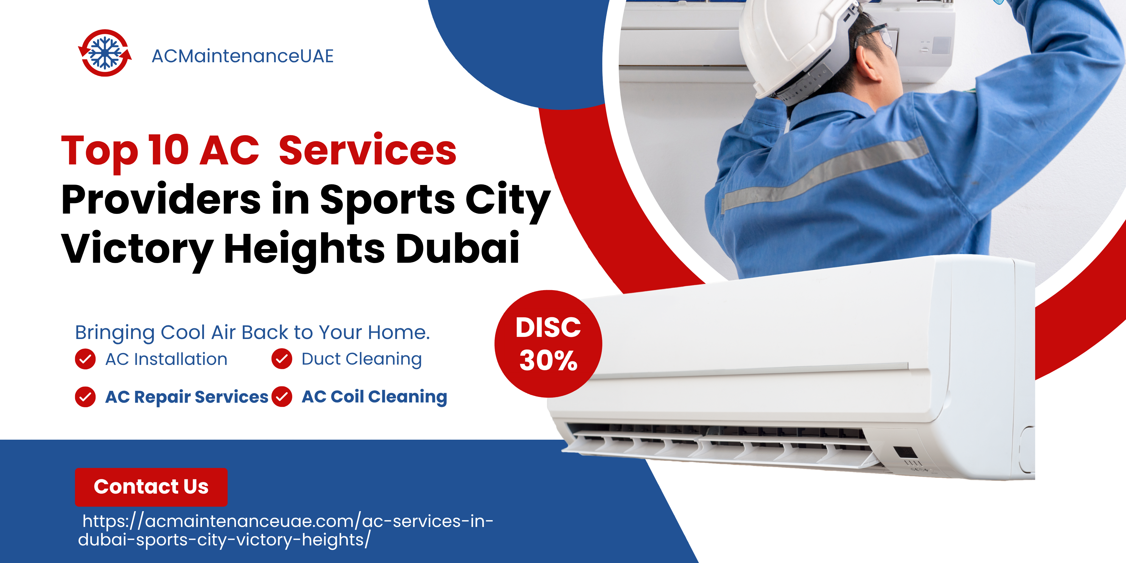 Top 10 AC Services Providers in Sports City Victory Heights Dubai