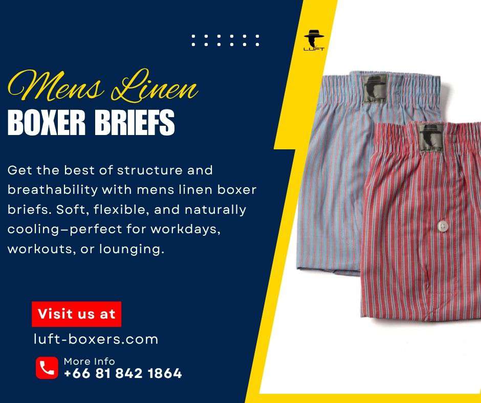 Why Mens Linen Boxer Briefs Are the Ultimate Choice for Comfort and Sustainability