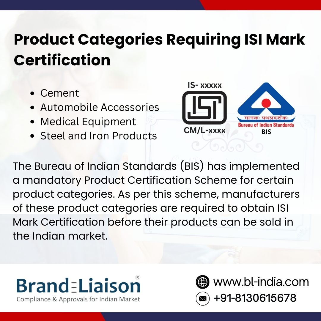 Top Product Categories That Must Have ISI Mark Certification in India