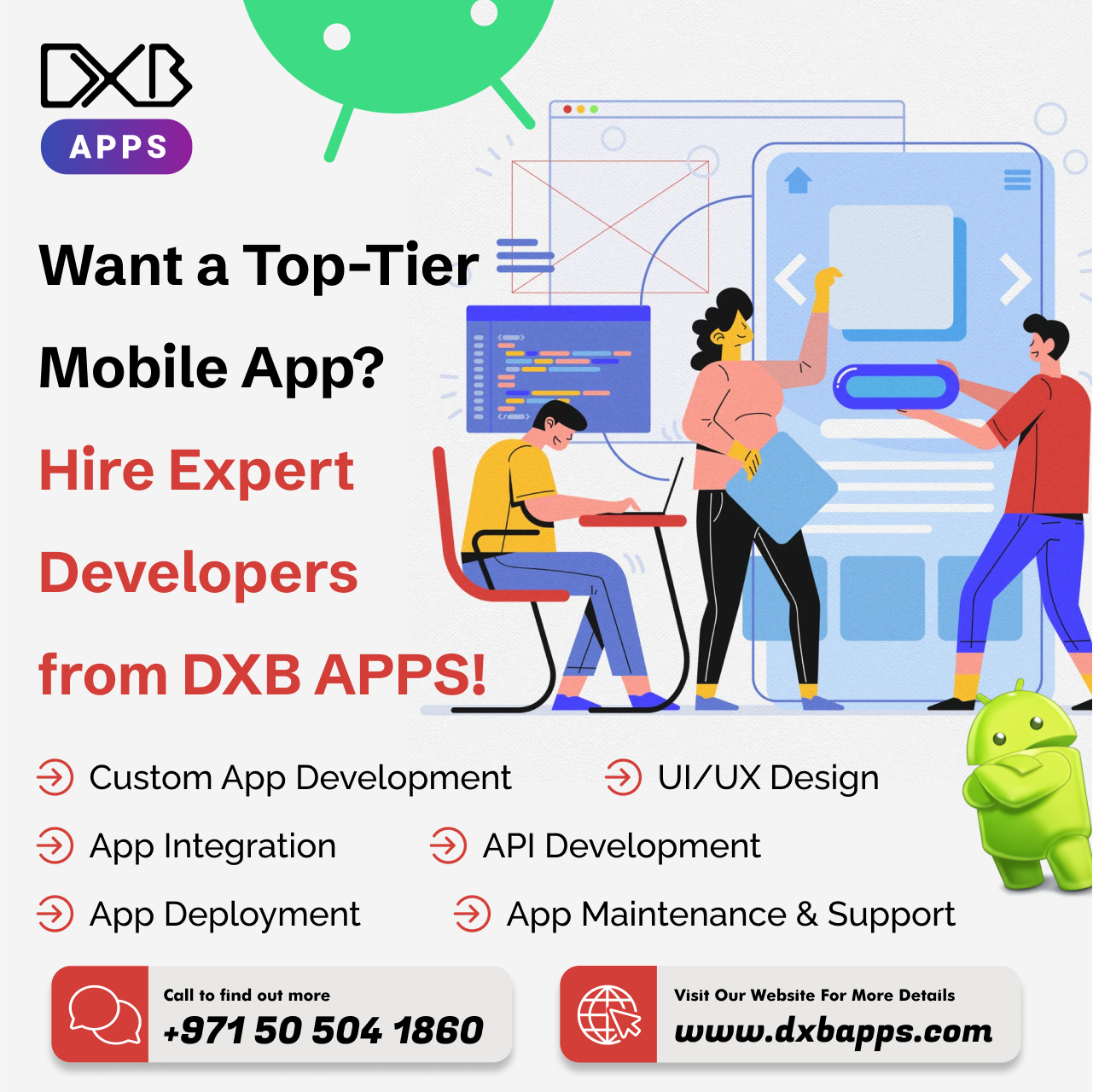 Get the professional app development Dubai solutions by experts at DXB APPS