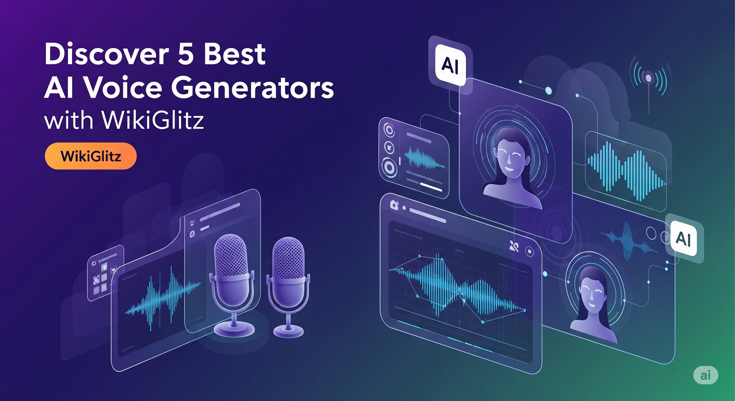 Discover the 5 Best AI Voice Generators with WikiGlitz