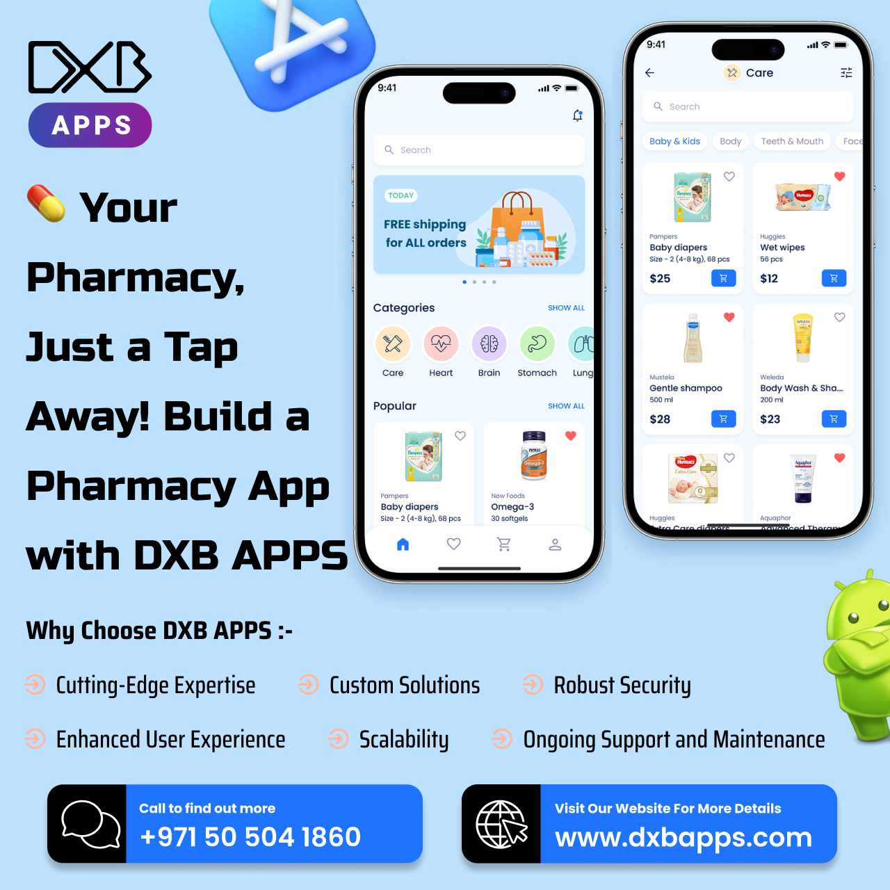 Enjoy advanced mobile app development Abu Dhabi services by DXB APPS