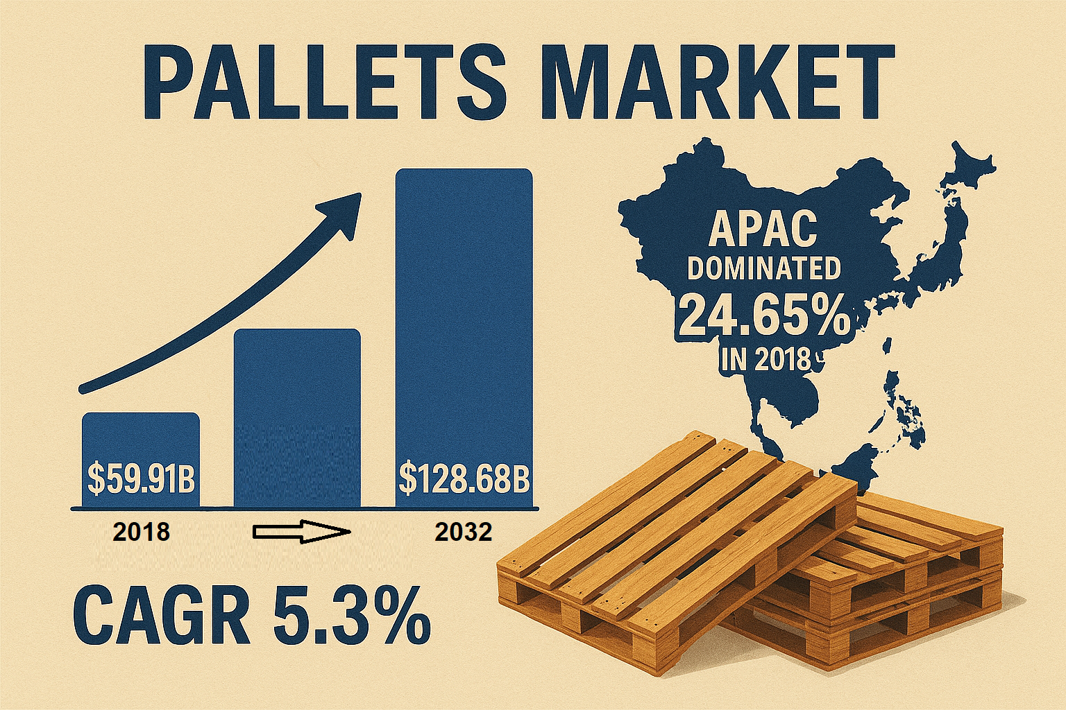 Pallets Market Overview: Size, Share, Growth, Key Drivers, Segmentation, Regional & Recent Trends