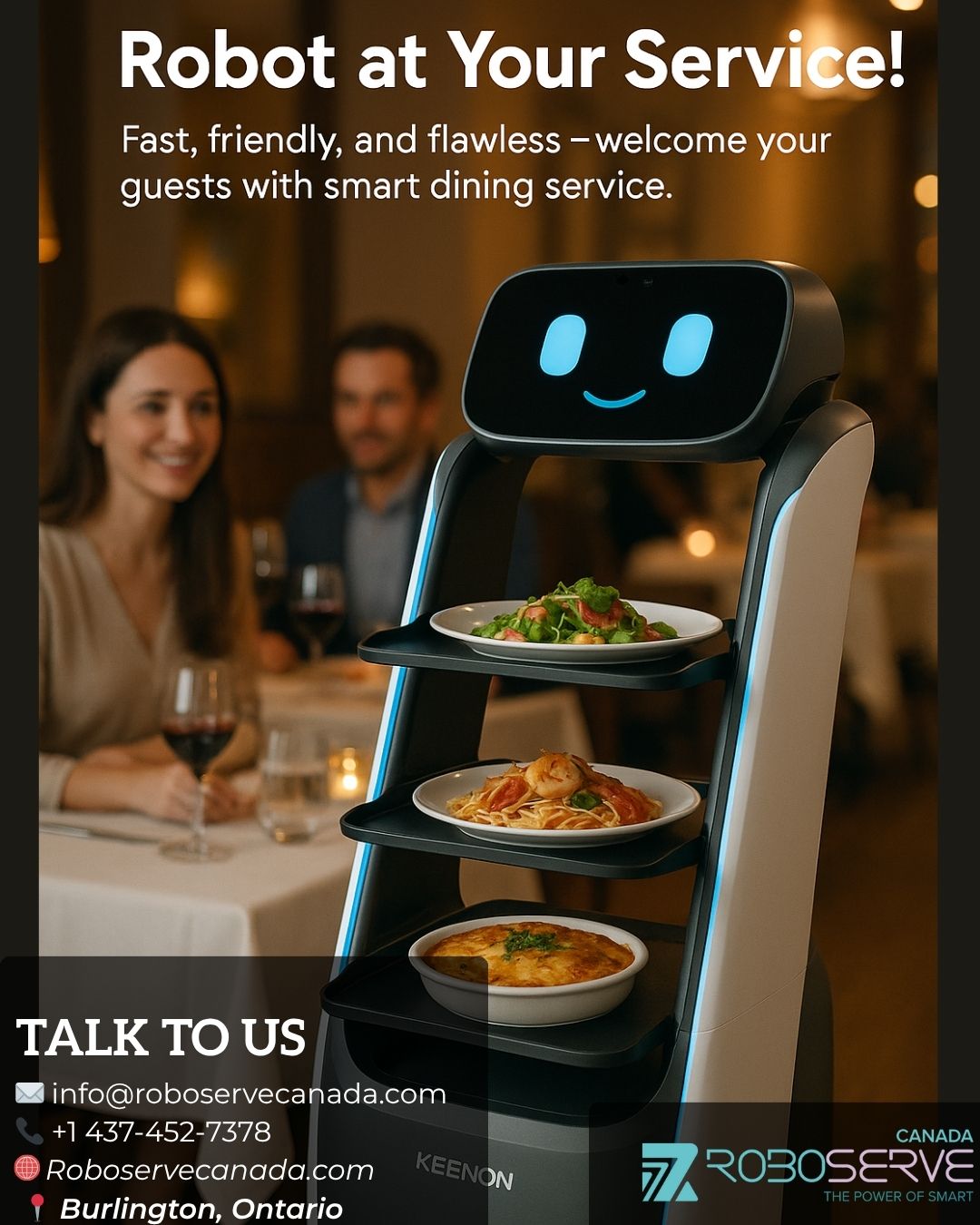 Hospitality Automation Canada and Hotel Room Service Robot