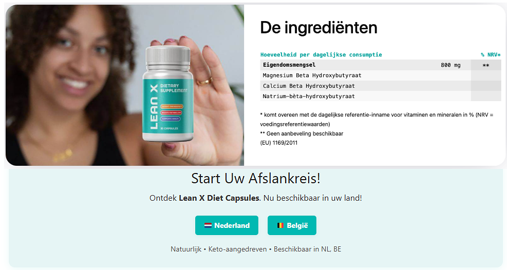 Vet Verbranden Zonder Gedoe: Ontdek de Kracht van Lean X Beoordelingen voor een Gezonde Levensstijl"