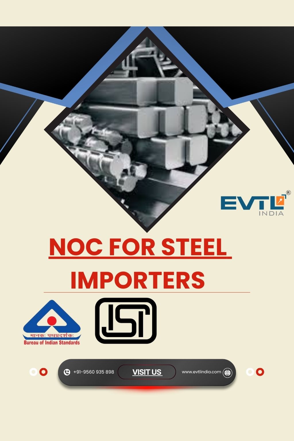 Import Steel Confidently—Get Your NOC Processed Smoothly by EVTL India