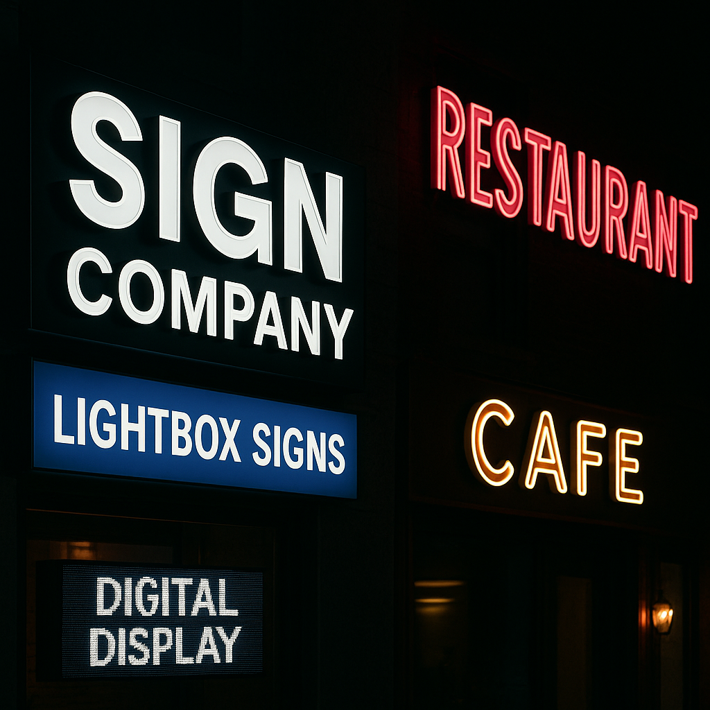 Lighted Commercial Signs: Illuminate Your Brand with Zero Signs