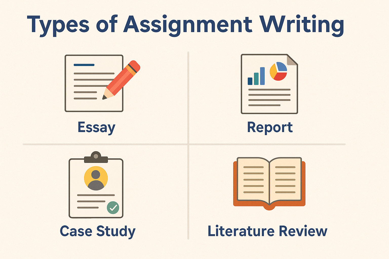 What Are the Types of Assignment Writing That Students Must Know to Score Good?