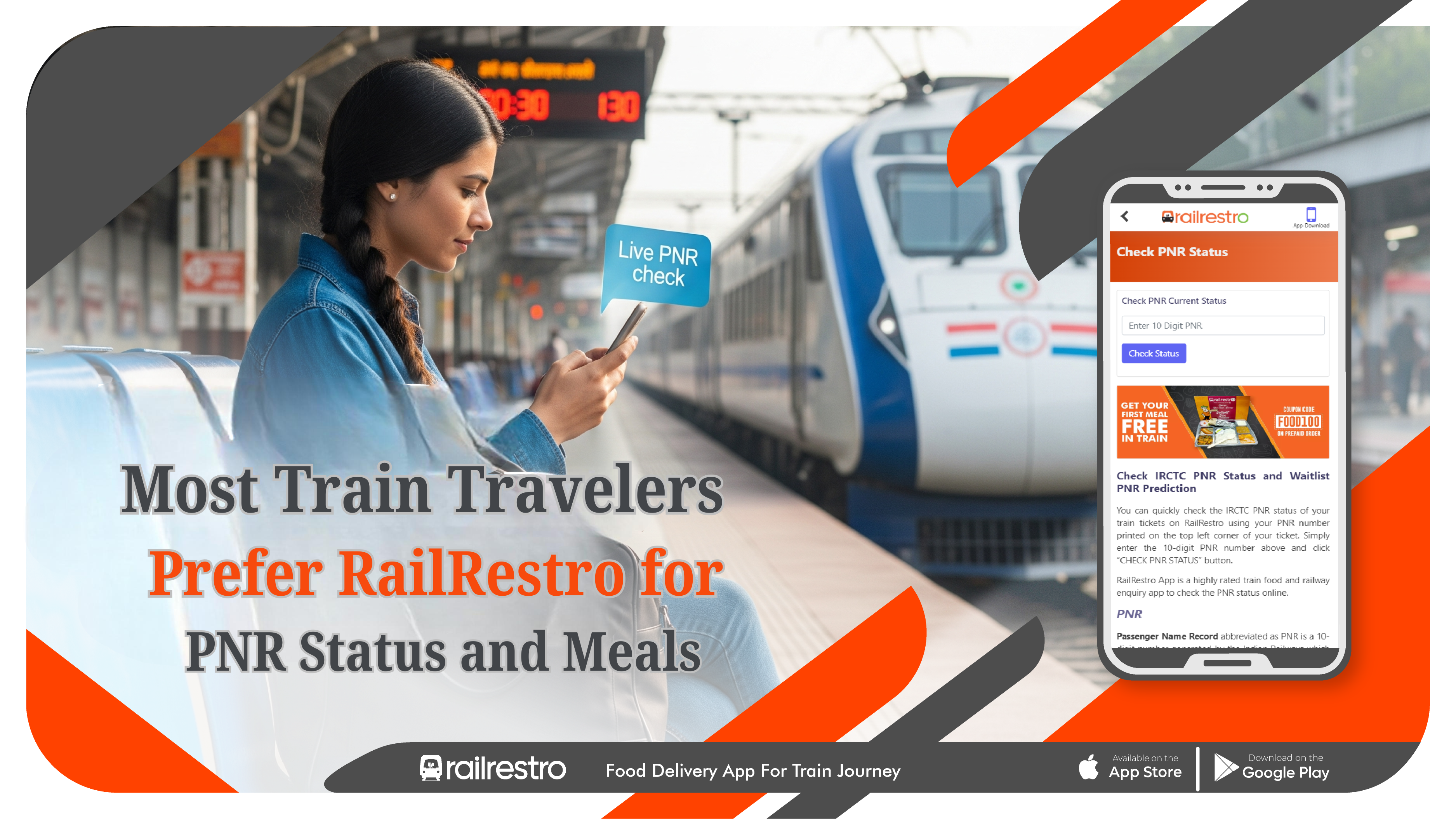 Why RailRestro Is the First Choice for Train PNR and Food Services