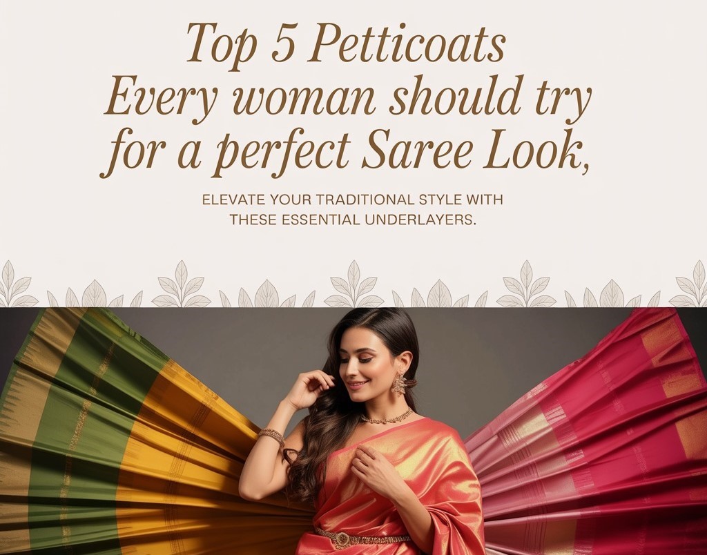 Top 5 Petticoats Every Woman Should Try for a Perfect Saree Look