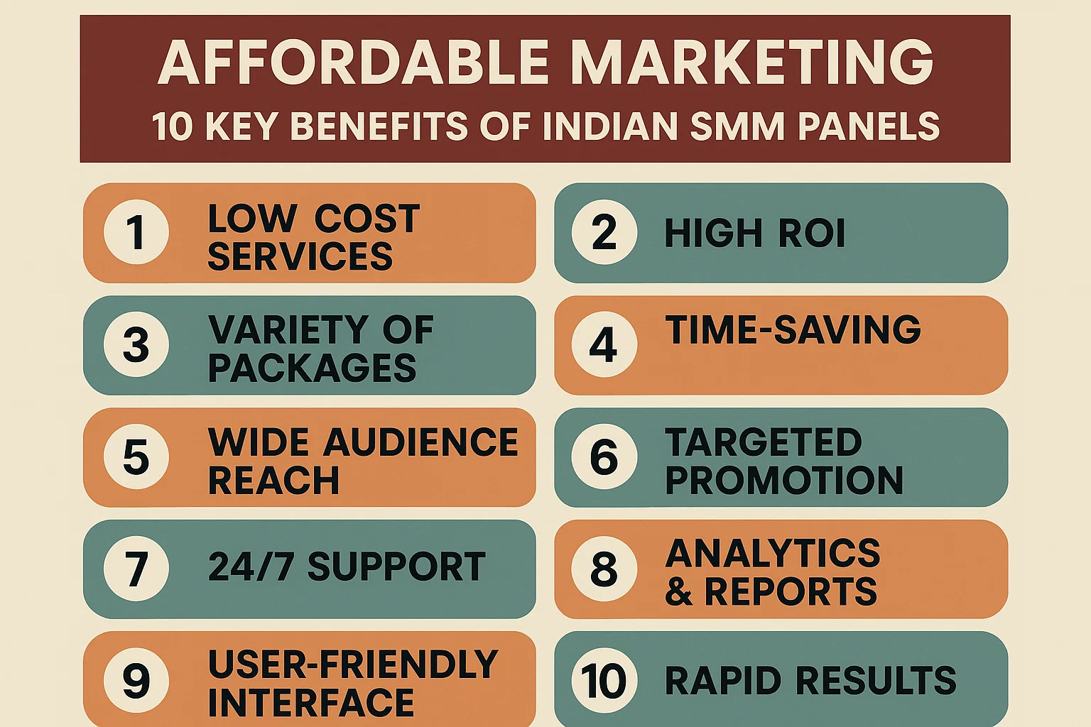 Affordable Marketing: 10 Key Benefits of Indian SMM Panels