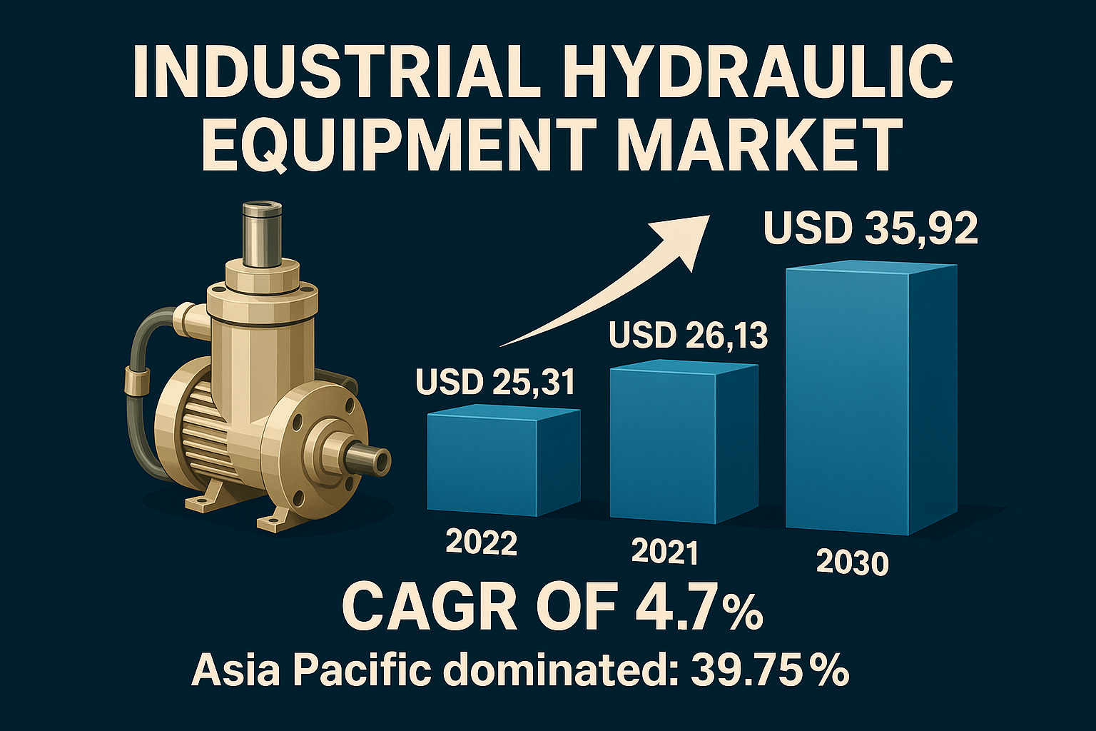 Industrial Hydraulic Equipment Market Overview: Size, Share, Growth, Key Drivers, Segmentation, Regional & Recent Trends