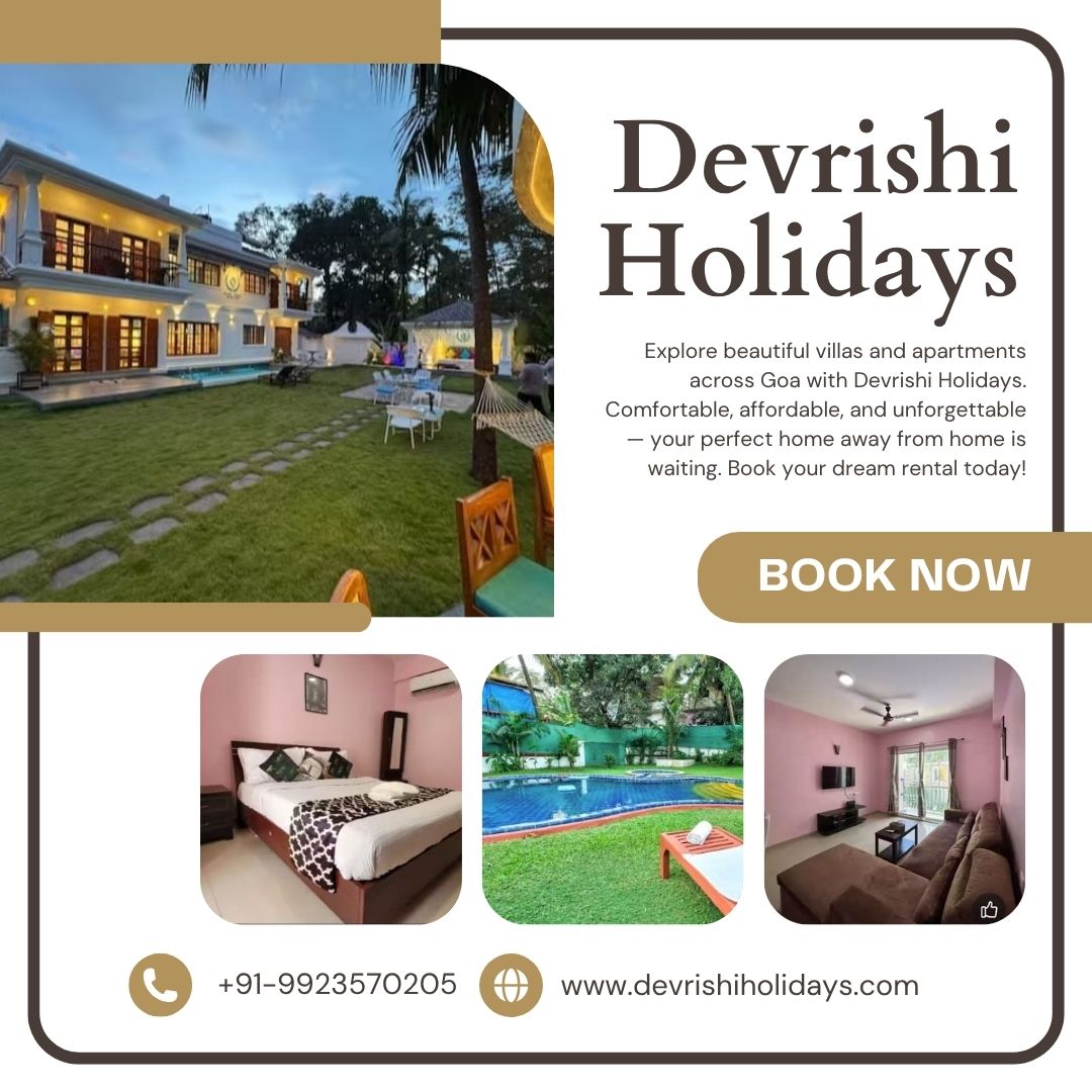Devrishi Holidays: Properties for Rent in Goa