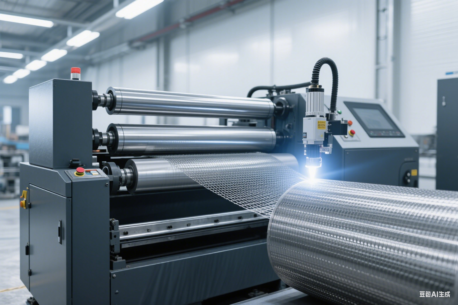The power of automatic cutting and rolling machines.