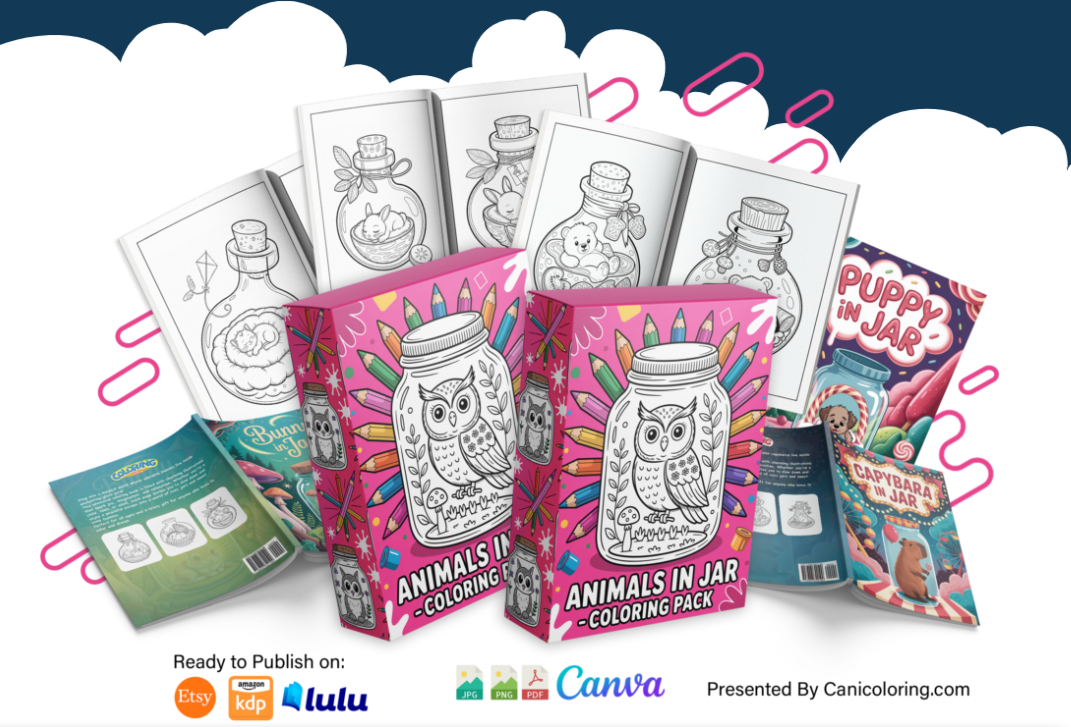 Animals In Jars PLR Coloring Pack Review – Unlock Your Creative Publishing Empire