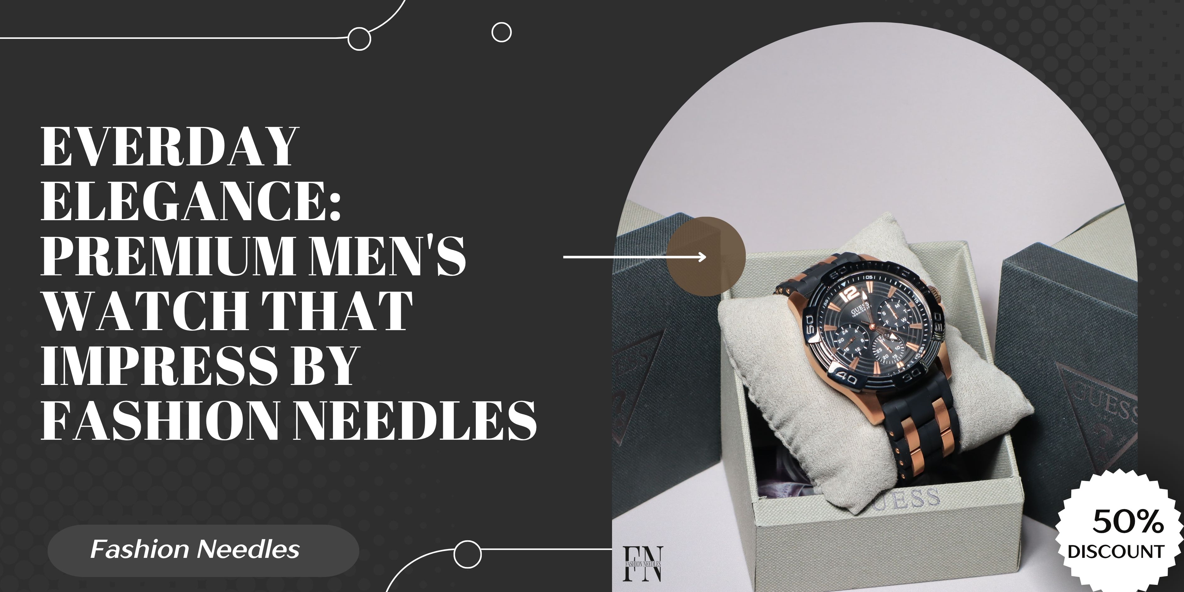 Everday Elegance: Premium Men's Watch That impress by fashion needles