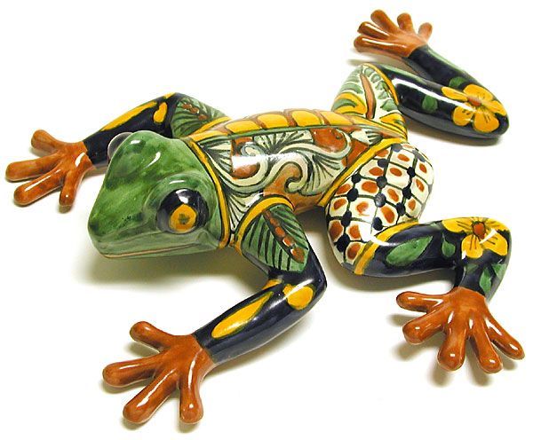Bring Mexican Charm Home with Colorful Ceramic Frogs