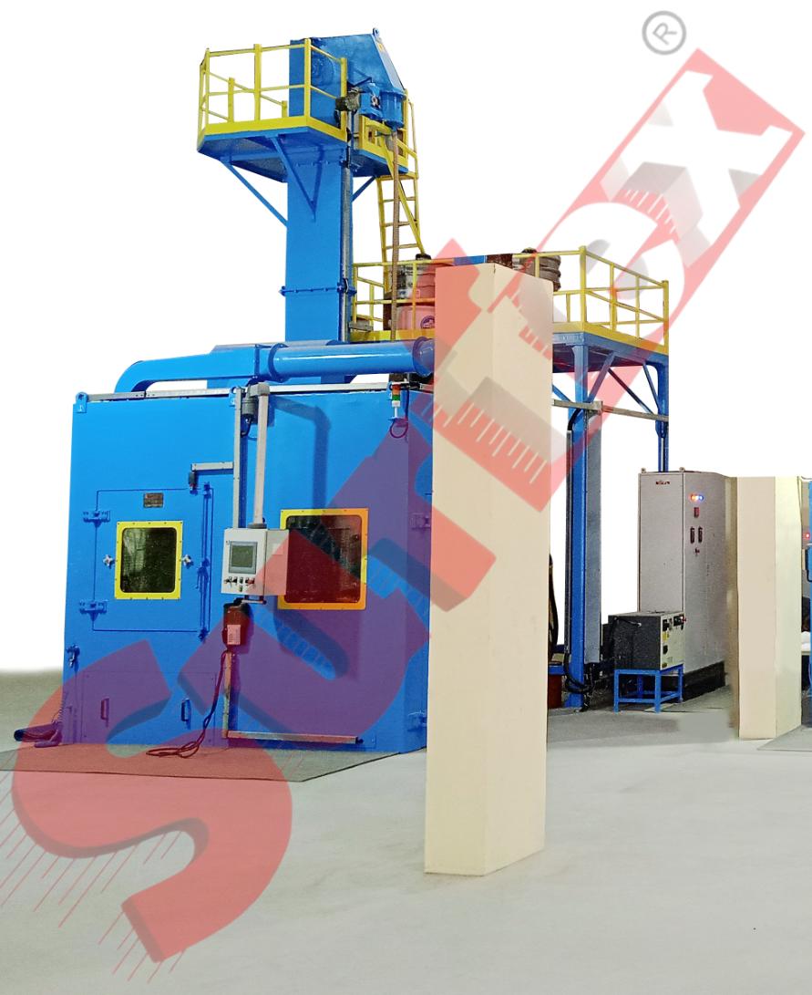 Tumblast Shot Blasting Machine Manufacturing by SurfexIndia
