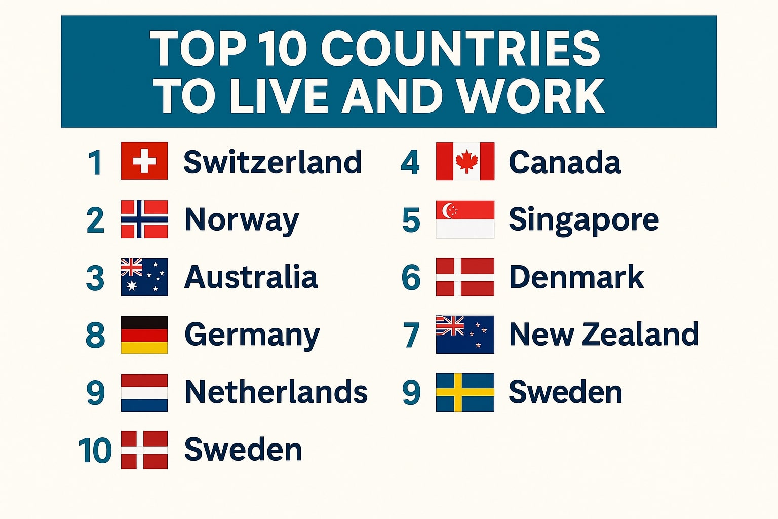 Best Countries to Work Abroad: Top Economies with the Happiest Workers in 2025