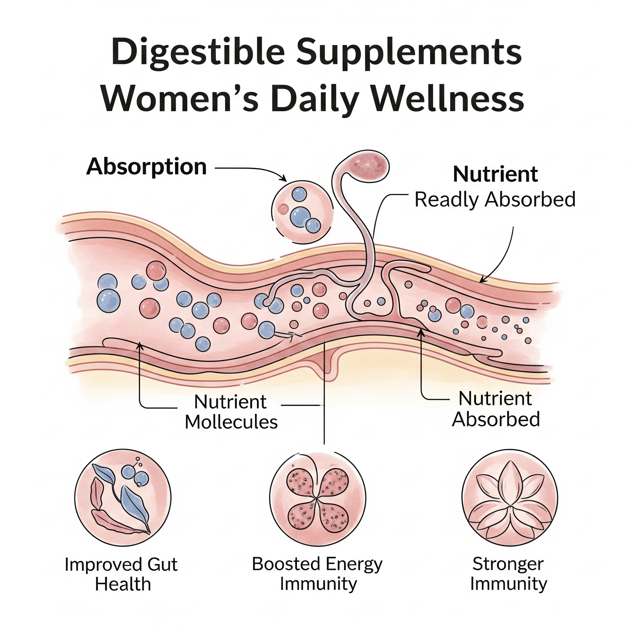 How Digestible Supplements Boost Women's Daily Wellness