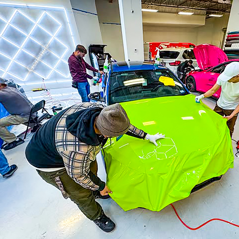 How to highlight a coating bay for ceramic coating?