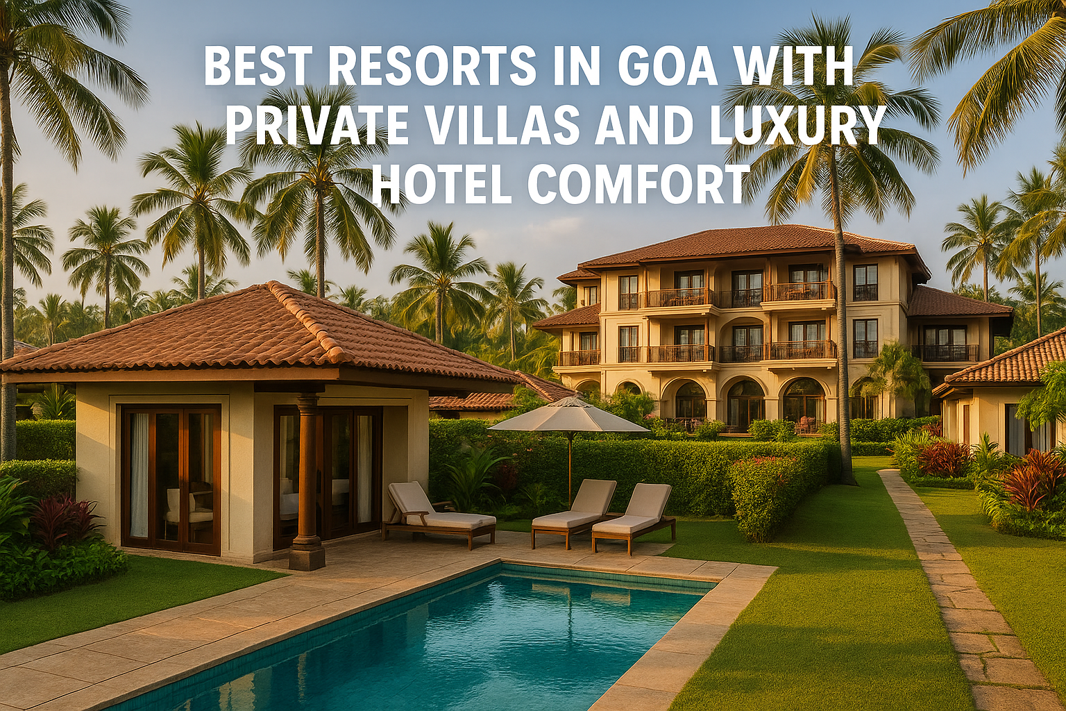 Best Resorts in Goa with Private Villas and Luxury Hotel Comfort