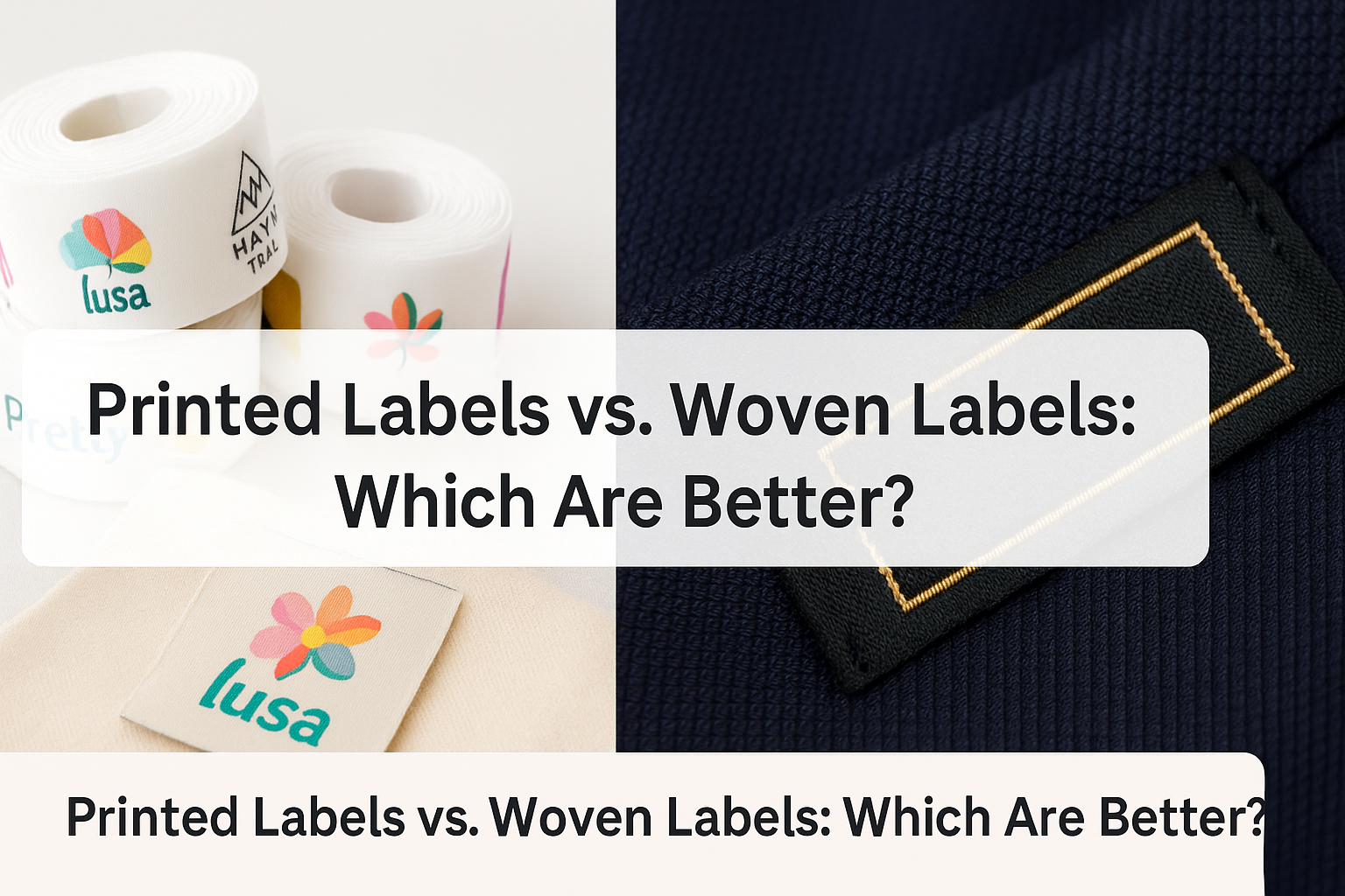 Printed Labels vs. Woven Labels: Which Are Better?