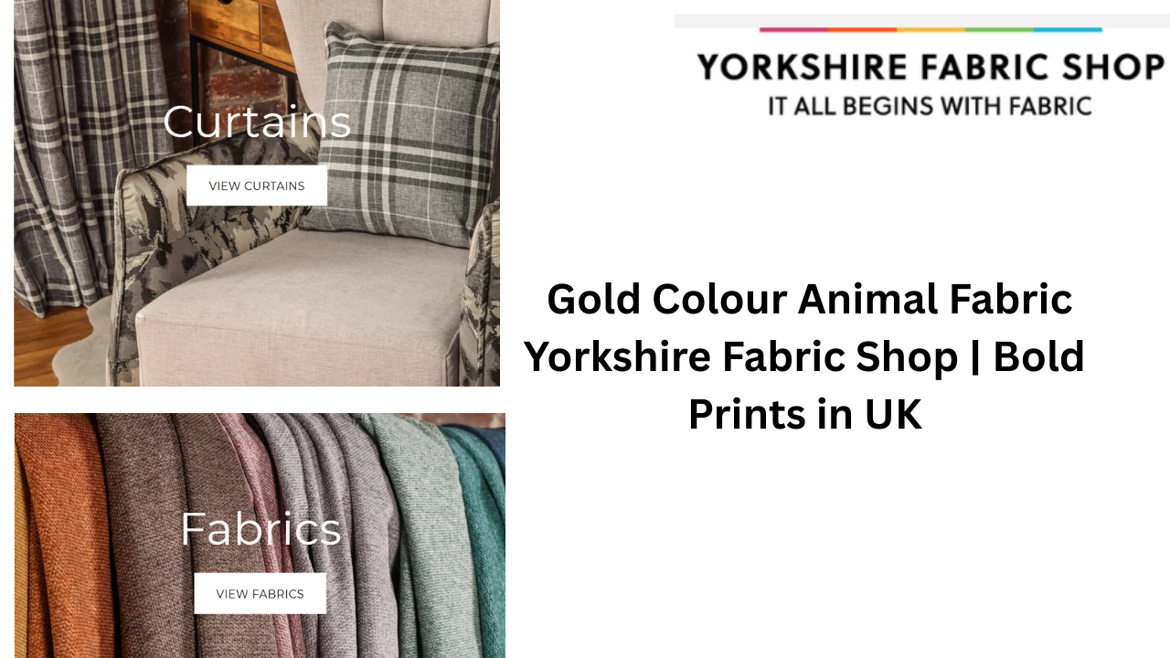 Gold Colour Animal Fabric – Yorkshire Fabric Shop | Bold Prints in the UK