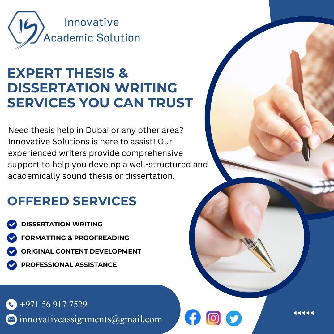 Trusted PhD Thesis & Dissertation Services in Dubai